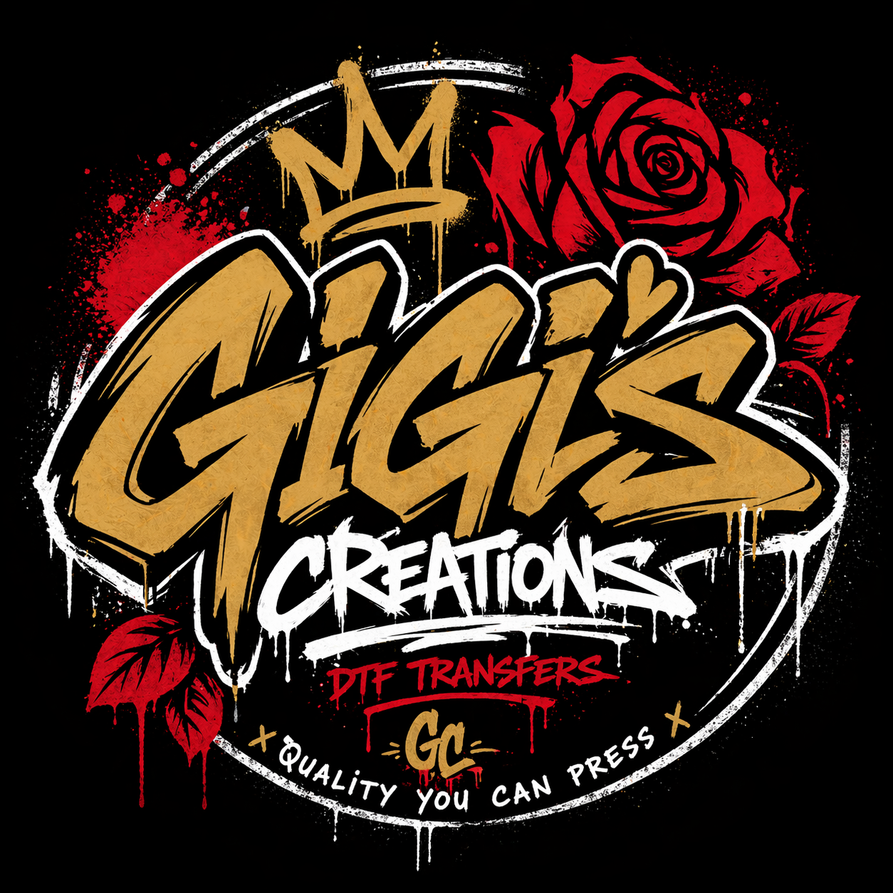 Gigi's Creations rose emblem